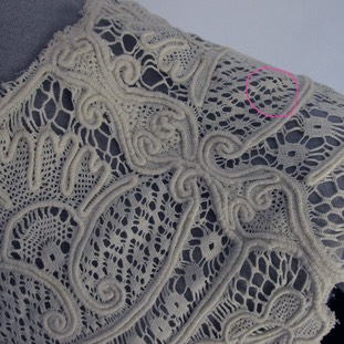 Mend AFTER on shoulder